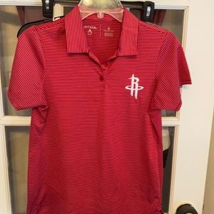 Houston Rockets SS Antigua Polo Red & White
